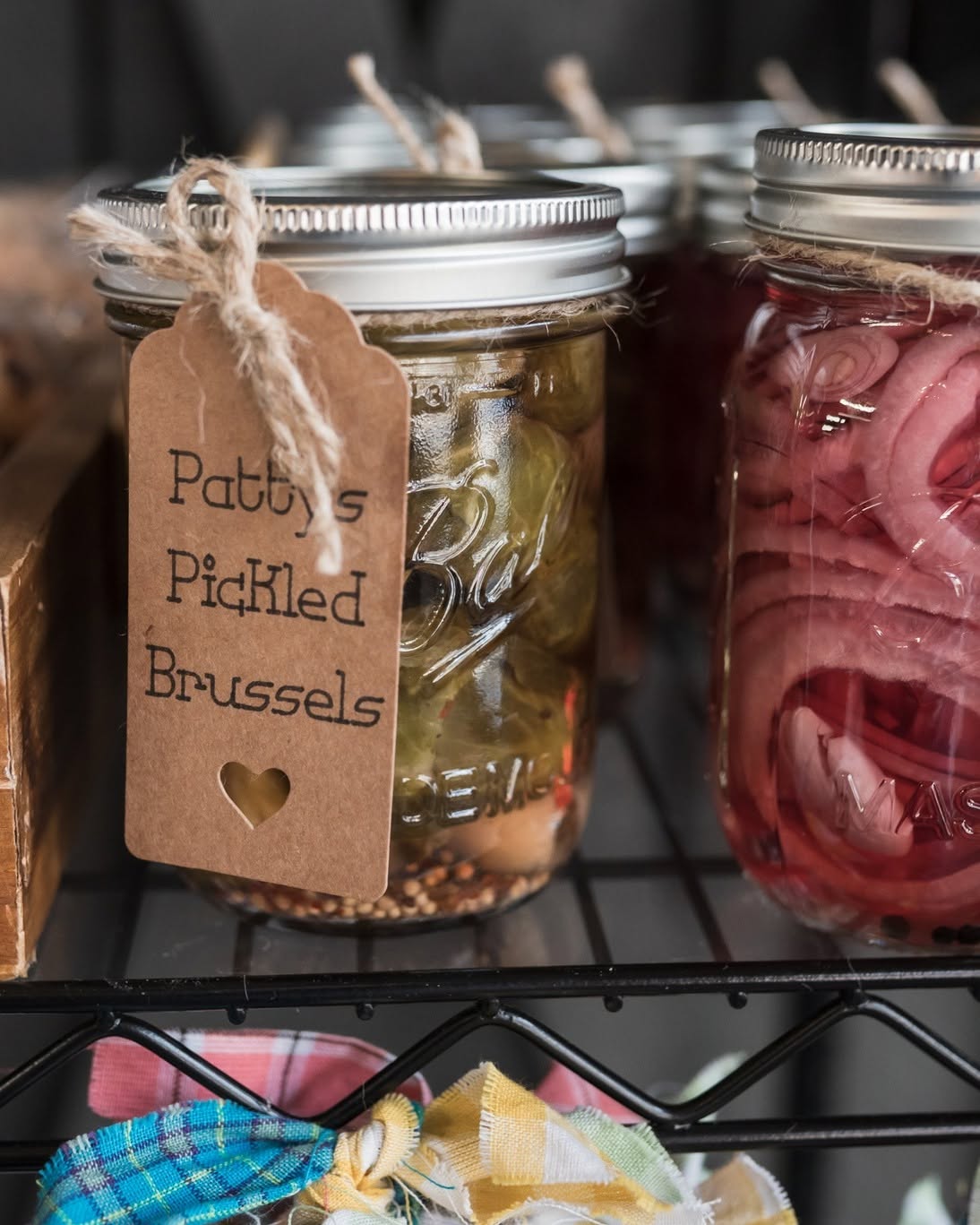 Patty's Pickled Brussels and pickled red onions